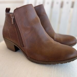 Brown Leather Ankle Boots